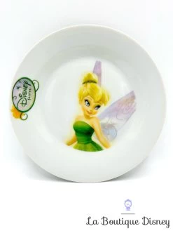 Assiette La Fée Clochette Disney Fairies Peter Pan Céramique Blanc