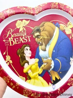 Assiette Et Assiette Creuse La Belle Et La Bête Disney Store Exclusive Coeur Rouge -Disney assiettes plastique coeur la belle et la bete disney store rouge 3