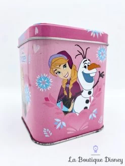 Boite Métal Anna Elsa La Reine Des Neiges Disney Frozen Balocco Rose Gâteaux Biscuits