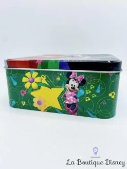 Boite Métal Mickey Minnie Musique Disney ZD Trading Carré Vert Rouge Piste Danse -Disney boite metal mickey minnie danse musique disney zd trading vert rouge piste gateaux biscuits 7