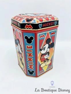 Boite Métal Mickey Minnie Mouse Disney Vintage Rouge