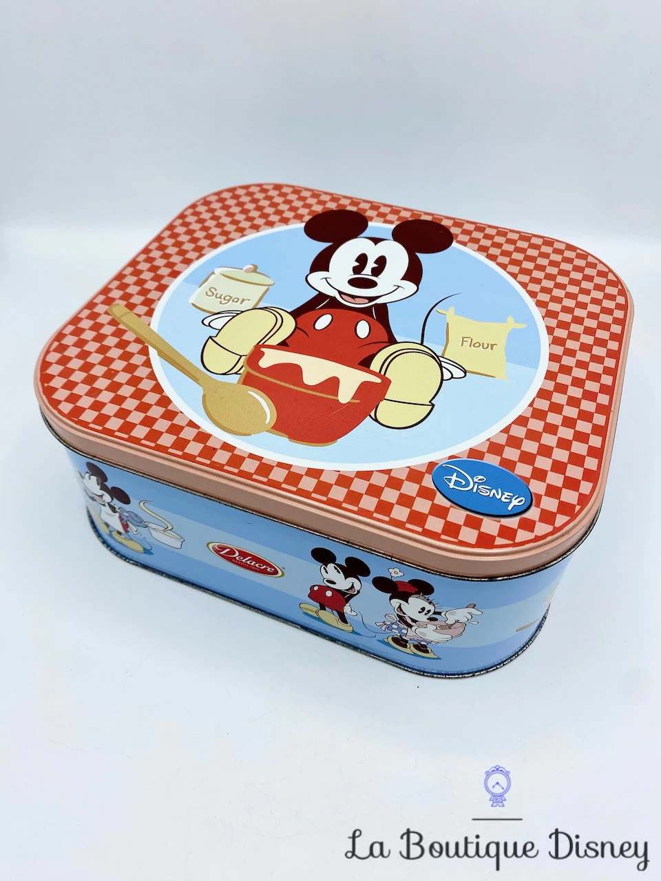 Boite Métal Mickey Mouse Sugar Flour Disney Delacre Carré Rouge Bleu 2010 Biscuits Gâteaux 3 Boite Métal Mickey Mouse Sugar Flour Disney Delacre Carré Rouge Bleu 2010 Biscuits Gâteaux