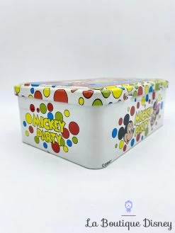 Boite Métal Mickey Party Disney Massilly Minnie Pluto Dingo Gâteau Vintage -Disney boite metal mickey party disney fete musique instruments orchestre couleurs vintage 3