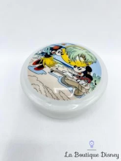 Boite Porcelaine Minnie Mickey Plage Walt Disney Productions FG Vintage Coffret Rond -Disney boite porcelaine mickey minnie hawai plage musique walt disney productions vintage japan 3