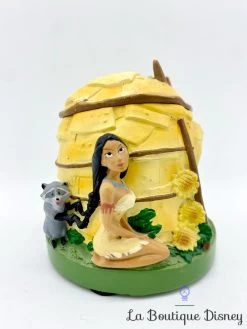 Boite Résine Pocahontas Disney Vintage Hutte John Smith Meeko