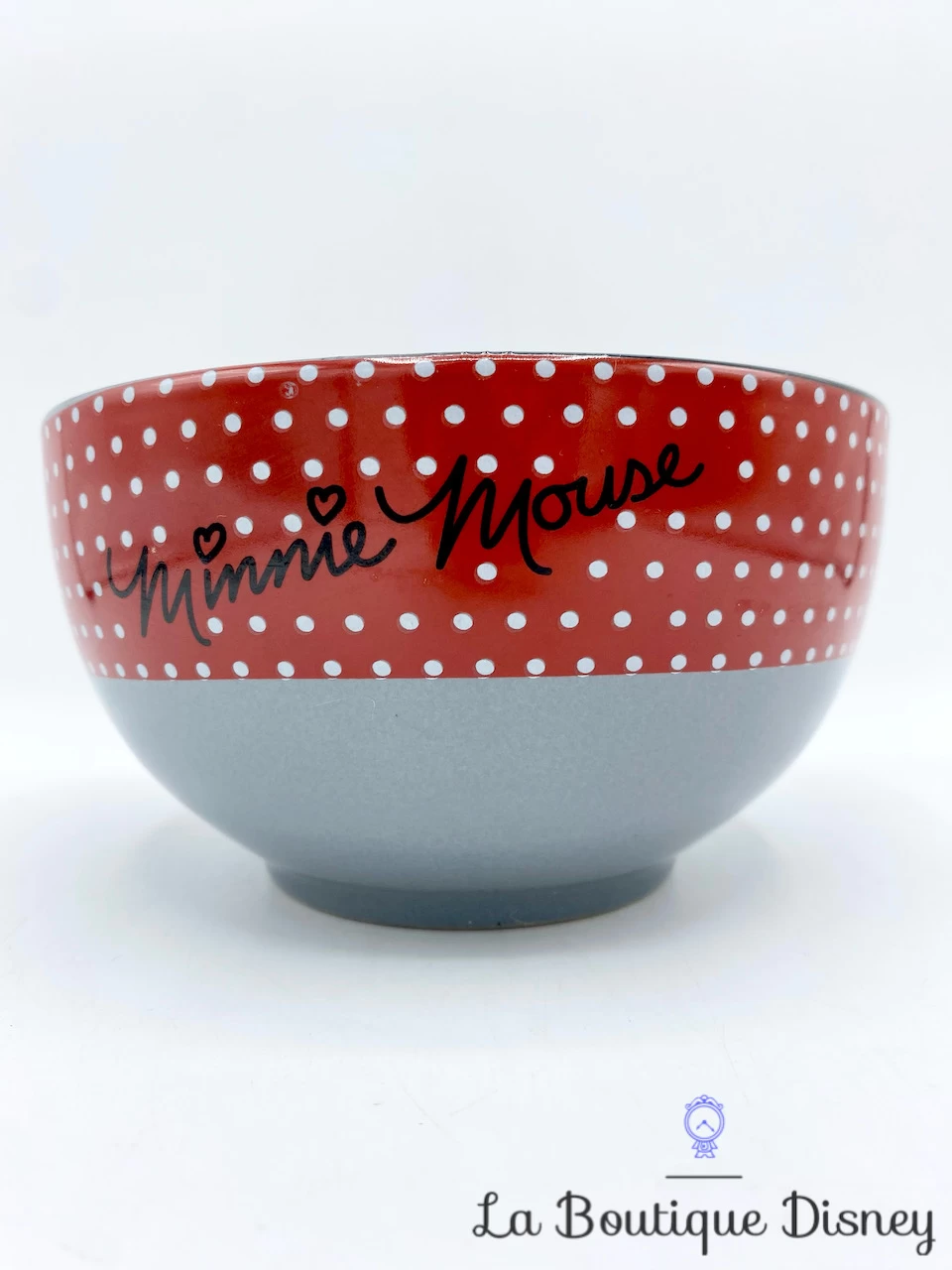 Bol Minnie Mouse Pois Disney Mug Gris Rouge Noir 5 Bol Minnie Mouse Pois Disney Mug Gris Rouge Noir – Image 3