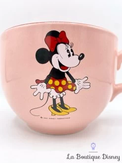 Bol Minnie Mouse Walt Disney Productions Mug ITALY Mug Rose Rétro Vintage -Disney bol minnie mouse walt disney productions vintage rose italy retro 1