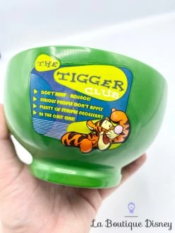 Bol Tigrou The Tigger Club Disney Store Exclusive Mug Winnie L'ourson Vert -Disney bol tigrou the tigger club disney store exclusive mug vert winnie ourson official member 5