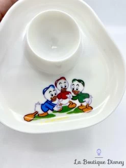 Coquetier Riri Fifi Loulou Walt Disney Productions Coraline Vintage œuf Blanc -Disney coquetier riri fifi loulou bande a picsou disney coraline melamine vintage oeuf 3