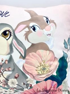 Coussin Panpan Miss Bunny True Love Disney Bambi Lapin Fleurs Rose -Disney coussin panpan miss bunny true love disney primark rose dessin bambi 2