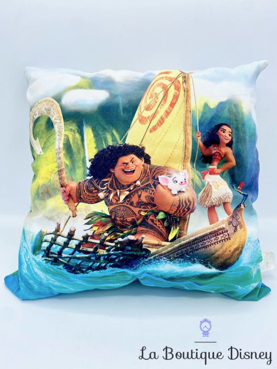 Coussin Vaiana Maui Disney Bateau Pirogue Oreiller 3 Coussin Vaiana Maui Disney Bateau Pirogue Oreiller