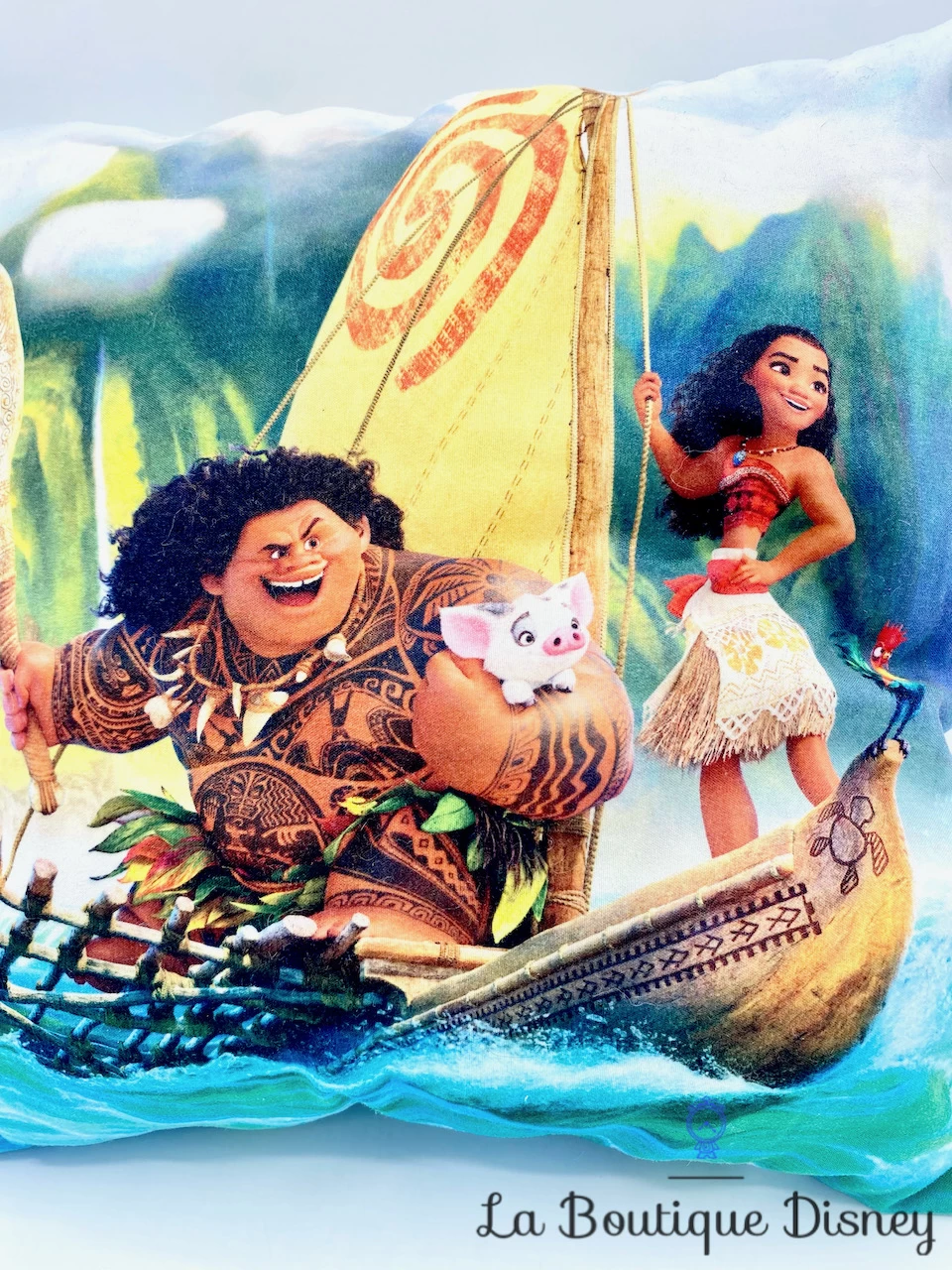 Coussin Vaiana Maui Disney Bateau Pirogue Oreiller 5 Coussin Vaiana Maui Disney Bateau Pirogue Oreiller – Image 3