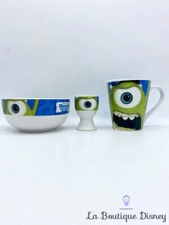 Ensemble Vaisselle Bob Razowski Monsters University Disney Total Bol Tasse Coquetier Monstres Academy