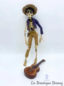Figurine Chantante Hector Coco Disney Store Poupée Articulée Guitare 28 Cm