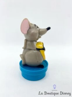 Figurine Roquefort Les Aristochats Disney Bouchon Smarties Souris Grise Vintage 7 Cm -Disney figurine roquefort souris les aristochats disney nestle bouchon souris fromage 2