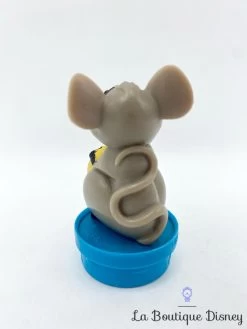 Figurine Roquefort Les Aristochats Disney Bouchon Smarties Souris Grise Vintage 7 Cm -Disney figurine roquefort souris les aristochats disney nestle bouchon souris fromage 3