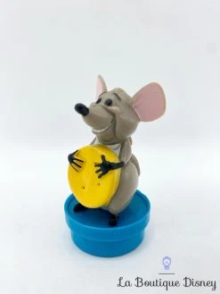 Figurine Roquefort Les Aristochats Disney Bouchon Smarties Souris Grise Vintage 7 Cm -Disney figurine roquefort souris les aristochats disney nestle bouchon souris fromage 4