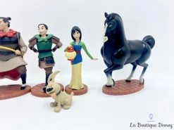 Figurines Mulan Playset Disney Store 2019 Disney Princess Li Shang Petit Frère Khan -Disney figurines playset mulan disney store li shang petit frere khan 2