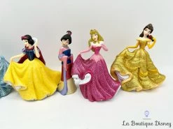 Figurines Princesses Playset Disney Store 2017 Paillettes Coffret Deluxe 8 Cm -Disney figurines playset princesses paillettes disney store ensemble de jeu coffret 4