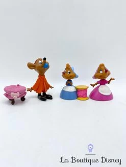 Figurines Jaq Perla Mary Souris Cendrillon Disney T7245 RARE