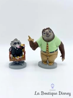 Figurines Zootopie Flash Et Mister Big Disney Store Paresseux Rongeur