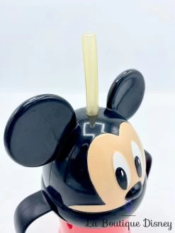 Verre Apprentissage Mickey Mouse Disney Store Gobelet Plastique Poignées 12 Verre Apprentissage Mickey Mouse Disney Store Gobelet Plastique Poignées -Disney gobelet apprentissage mickey mouse disney store plastique rouge noir paille 4
