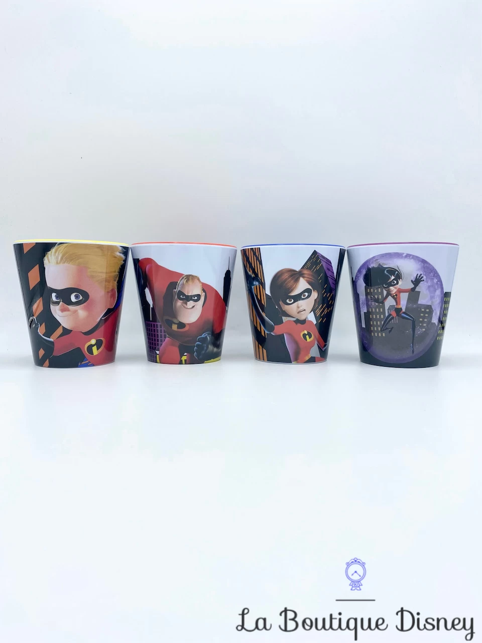 Gobelets Les Indestructibles Disney Store Verre Plastique Monsieur Indestructible Elastigirl Flèche Violette 3 Gobelets Les Indestructibles Disney Store Verre Plastique Monsieur Indestructible Elastigirl Flèche Violette