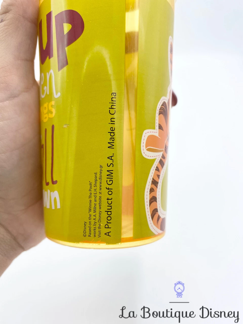 Gobelet Paille Winnie L'ourson Tigrou Disney Verre Plastique Vert Jaune Go Up When Things Fall Down 7 Gobelet Paille Winnie L'ourson Tigrou Disney Verre Plastique Vert Jaune Go Up When Things Fall Down – Image 5
