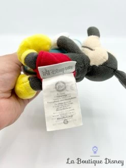 Hochet Peluche Mickey Mouse Bébé Disney Store Disney Baby 15 Cm -Disney hochet mickey mouse peluche disney store anneau rayures 3