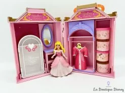 Figurine Fashion Polly Pocket Château Aurore La Belle Au Bois Dormant Disney Store Sleeping Beauty Castle Play Set Mini Princesse -Disney jouet coffret fashion polly pocket aurore la belle au bois dormant disney store sleeping beauty castle play set maison rose 8 4