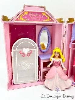 Figurine Fashion Polly Pocket Château Aurore La Belle Au Bois Dormant Disney Store Sleeping Beauty Castle Play Set Mini Princesse -Disney jouet coffret fashion polly pocket aurore la belle au bois dormant disney store sleeping beauty castle play set maison rose 8 5