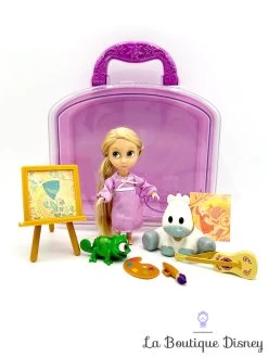 Ensemble De Jeu Coffret Mini Poupée Raiponce Animators Collection Disney Store Valise