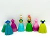 Figurines Magiclip Elsa Anna La Reine Des Neiges Disney Polly Clip Princesses Robes