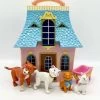 Ensemble De Jeu Figurines Les Aristochats Playset Disney Maison Transportable 2 Ensemble De Jeu Figurines Les Aristochats Playset Disney Maison Transportable -Disney jouet maison transportable les aristochats figurines playset disney rose bleu vintage rare 4