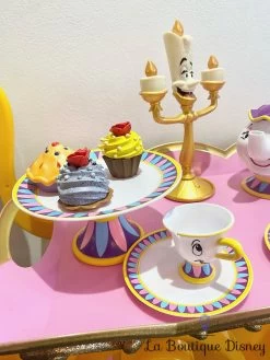 Disney -Disney jouet service a the chariot la belle et la bete disney store tasses lumiere gateaux plastique 2
