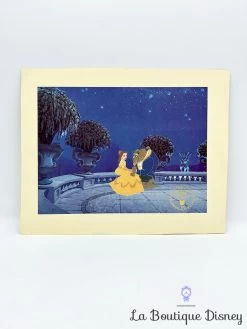 Lithographie La Belle Et La Bête Exclusive Commemorative Walt Disney Studios 1993 Affiche