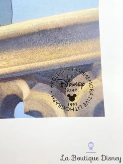 Lithographie Le Bossu De Notre Dame Exclusive Commemorative Disney Store 1997 The Hunchback Of Notre Dame Affiche -Disney litographie le bossu de notre dame disney store exclusive hunchback notre dame 1997 dessin tableau impression 3