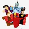 Marionnettes Aladdin Disney Main Vintage Iago Jafar Génie Abu -Disney marionnettes aladdin abu jafar genie disney jouets main 1