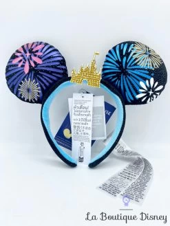 Serre Tête Oreilles Mickey Mouse The Main Attraction Série 12 Bouquet Final Château Cendrillon Disney Store Ears Édition Limitée Feu Artifice