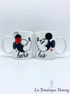 Paire Tasses Mickey Minnie Mouse Disney Mug His Her Ombre Duo