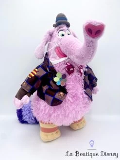 Peluche Bing Bong Vice Versa Disney Store écusson éléphant Rose 42 Cm