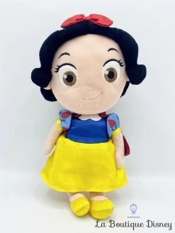 Peluche Blanche Neige Disney Store Princesse Petite Fille Enfant Jaune 32 Cm
