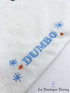 Peluche Doudou Dumbo Disney éléphant Gris Blanc Carré -Disney peluche doudou dumbo carre disney blanc bleu 2