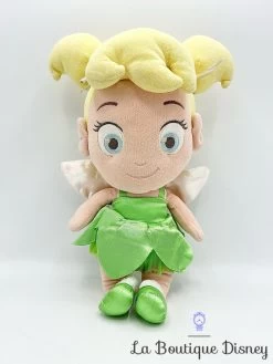 Peluche Fée Clochette Disney Store 2015 Peter Pan Petite Fille Enfant Vert 32 Cm