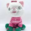 Peluche Marie Noël Disney Store Les Aristochats Pyjama Rose Vert écusson 28 Cm -Disney peluche marie noel disney store les aristochats chat pull rose rayures 2