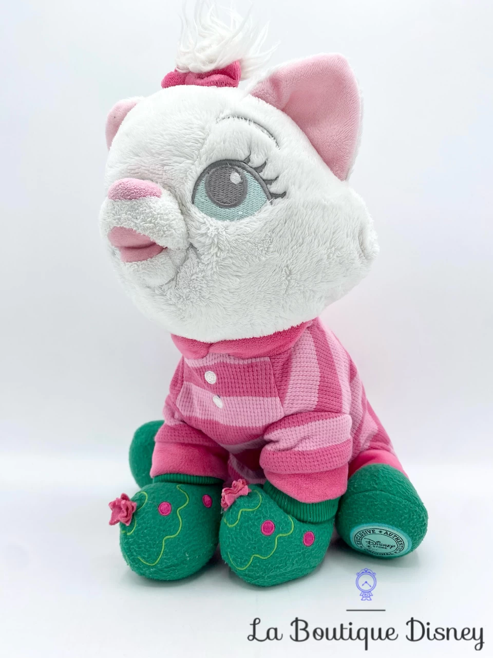 Peluche Marie Noël Disney Store Les Aristochats Pyjama Rose Vert écusson 28 Cm 4 Peluche Marie Noël Disney Store Les Aristochats Pyjama Rose Vert écusson 28 Cm – Image 2