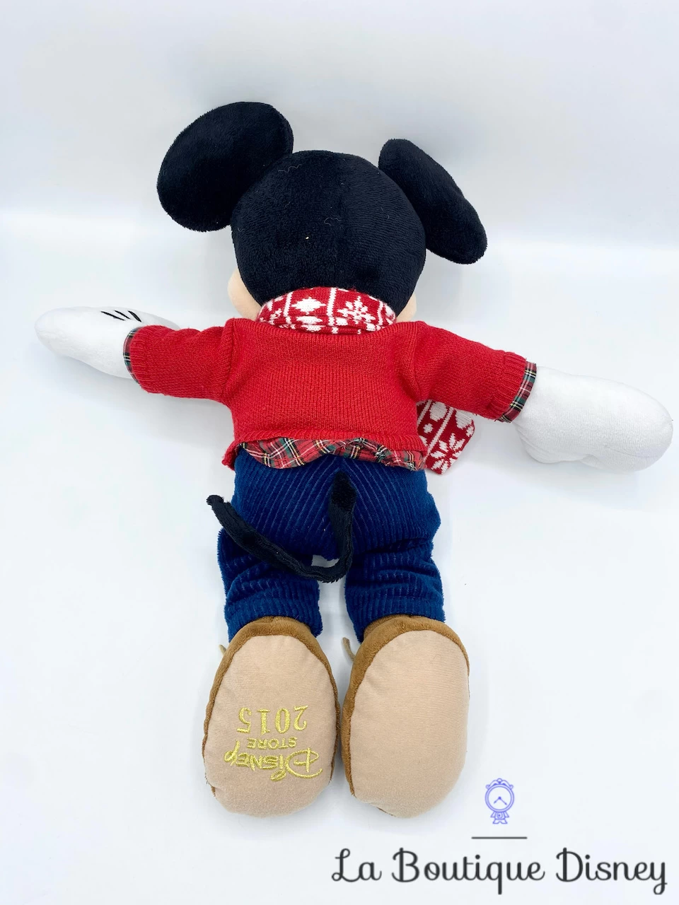 Peluche Mickey Mouse Noël Disney Store 2015 Pull Rouge écharpe 44 Cm 7 Peluche Mickey Mouse Noël Disney Store 2015 Pull Rouge écharpe 44 Cm – Image 5