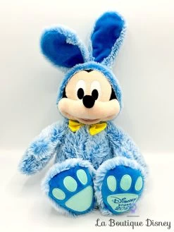 Peluche Mickey Mouse Lapin Pâques Disney Store 2021 ShopDisney Bleu 42 Cm