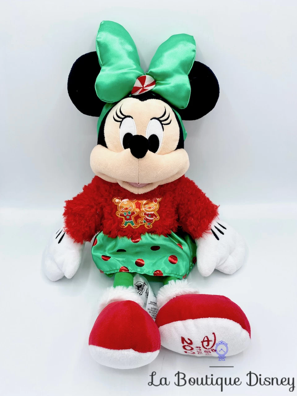 Peluche Minnie Mouse Noël Disney Store 2020 Holiday Cheer Rouge Vert 44 Cm 3 Peluche Minnie Mouse Noël Disney Store 2020 Holiday Cheer Rouge Vert 44 Cm