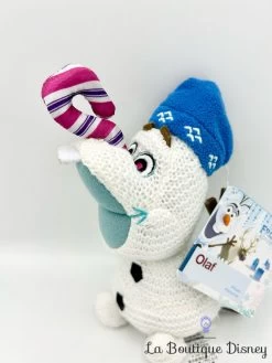 Peluche Olaf Frozen Adventure Disney Store 2017 Noël Crochet La Reine Des Neiges 21 Cm -Disney peluche olaf frozen adventure disney store crochet bonhomme de neige 1